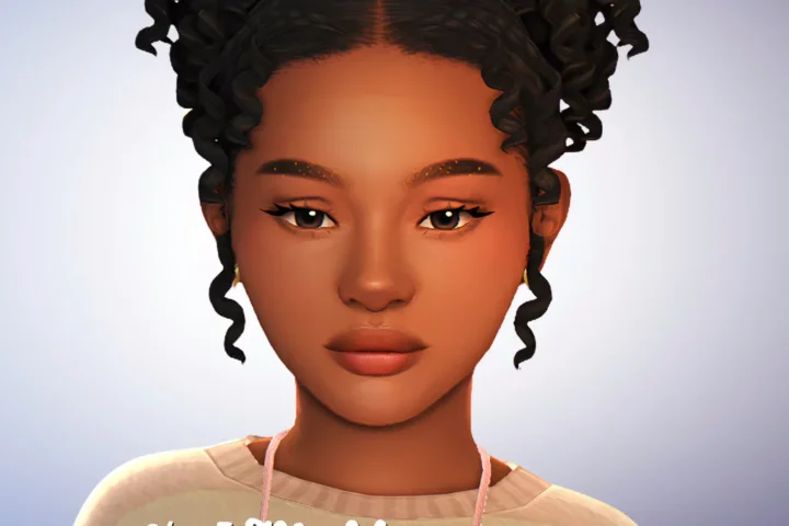 Прическа - Kaliyah Curly Puff