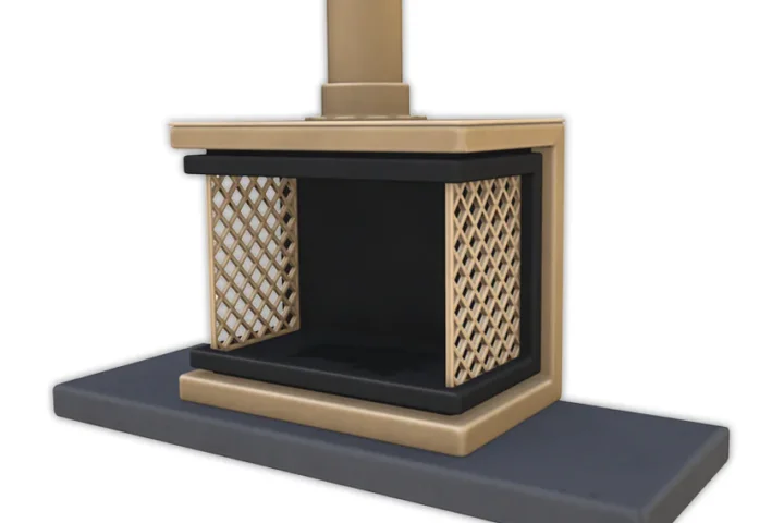 Comiko - Living Modern Farm Fireplace (3 heights)