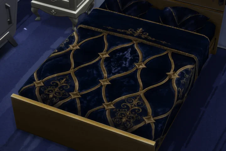 Royal Velour Majesty Bed Base Game