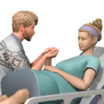 Sim in labour Posepack