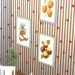 Set of 3 fruit paintings