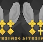 aithsims4 - Cross Earrings