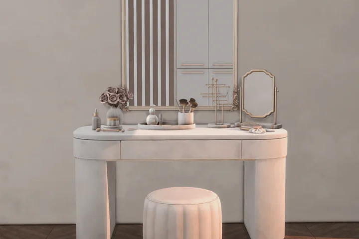 Pearl Vanity Clutter