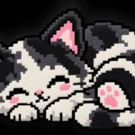 Purrfect Pixels Rug Set