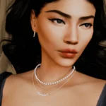 Gold Pearl fish layered necklace