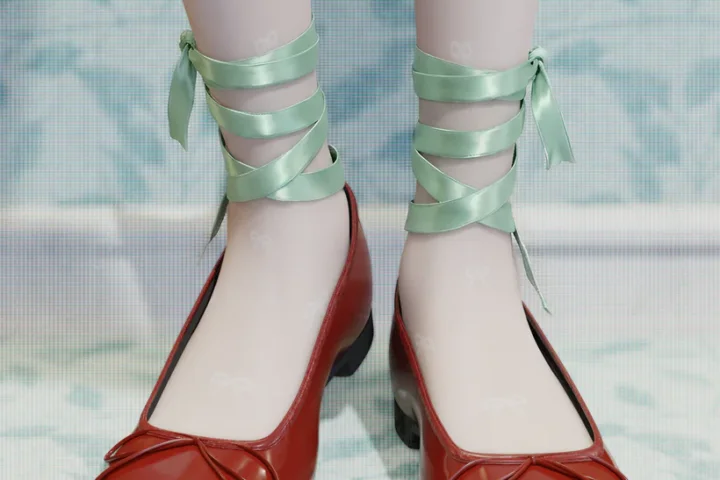 Колготки и балетки для симочек "Patent Ballet Flats Set"