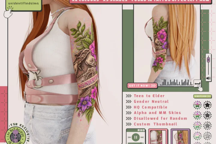 Тату для плеча "Misunderstood Tattoo"