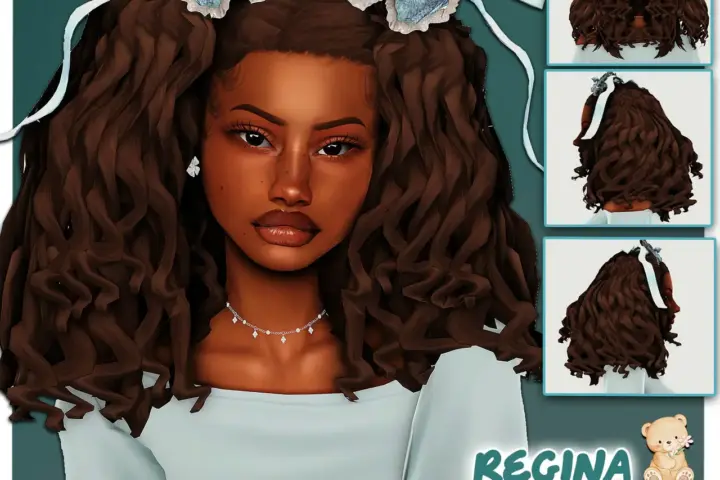 Regina Curly Pigtails