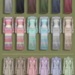 Сет одежды Basic Long Cashmere Outfit Set