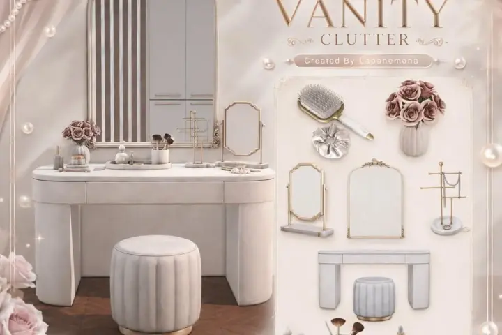 Туалетный столик Pearl Vanity Clutter