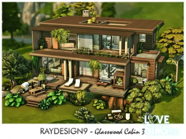 Дом Glasswood Cabin 3