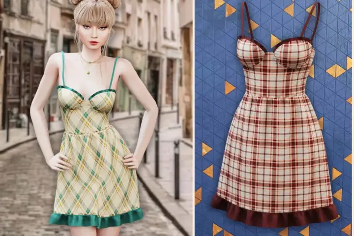 Autumn picnic sundress