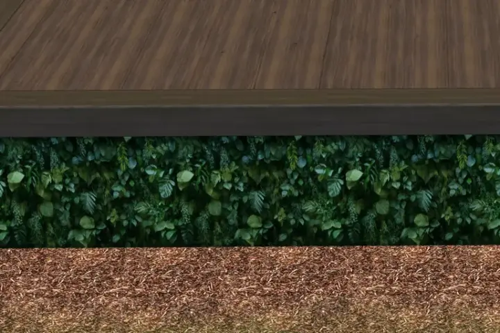 Foundation with Assorted Ivy