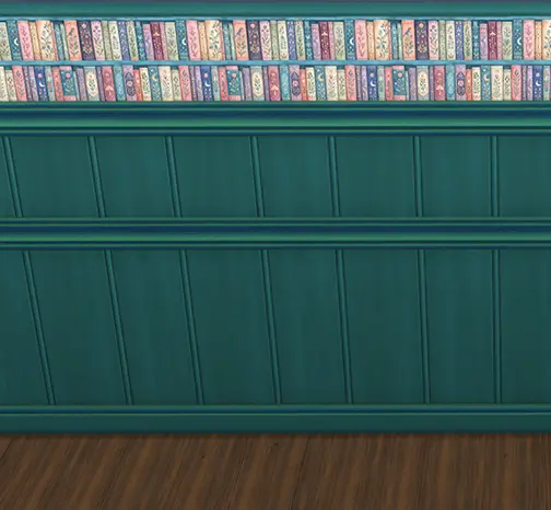 Wall Panel with Books