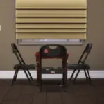 Grungy City Living Foldable Metal Chair