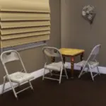 Grungy City Living Foldable Metal Chair