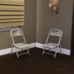 Grungy City Living Foldable Metal Chair