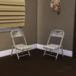Grungy City Living Foldable Metal Chair