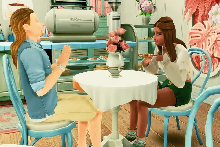 Animated Deco Sims: Sit and Talk, Sit and Listen