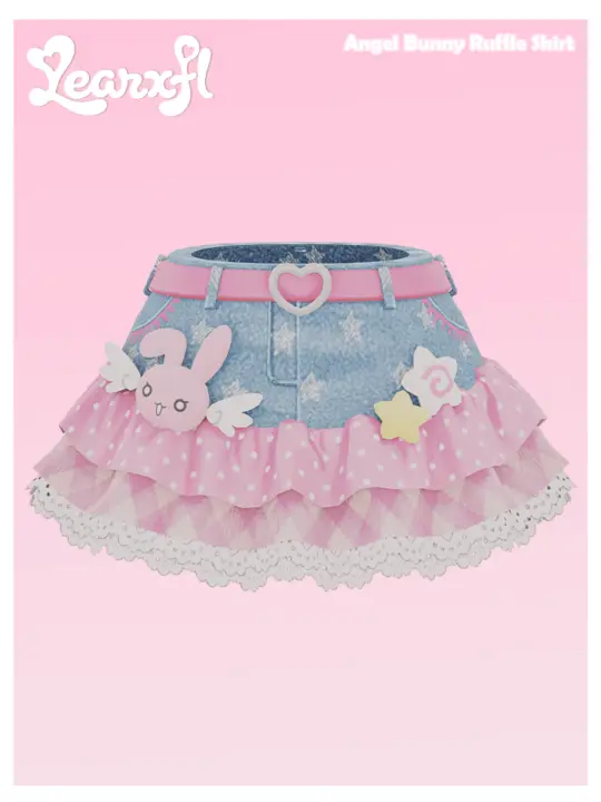 [ZPT] Angel Bunny Ruffle Skirt
