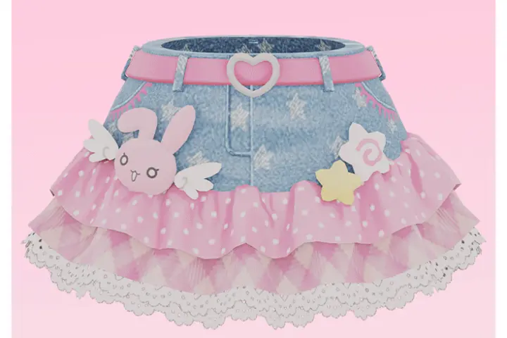 [ZPT] Angel Bunny Ruffle Skirt