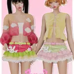 [ZPT] Angel Bunny Ruffle Skirt