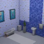 Ocean and beach themed bathroom set