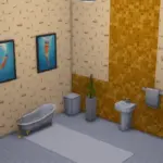 Ocean and beach themed bathroom set