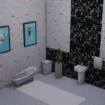 Ocean and beach themed bathroom set