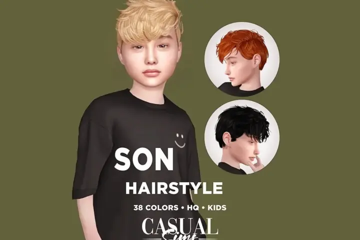 Casual Sims - Son Hairstyle Children