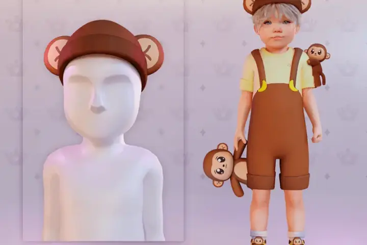 Hat 100HMonkey paçoca - Toddler