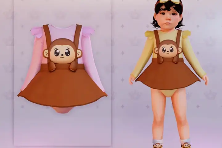 Overalls Feminine 100HMonkey paçoca - Toddler