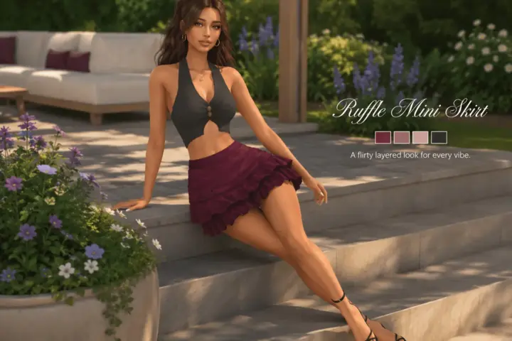Ruffle Romance Mini Skirt