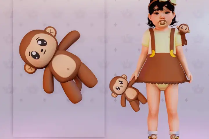 Plushie 100HMonkey paçoca - Toddler