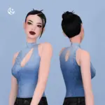Key Hole Top - Oriental Evolution Collection