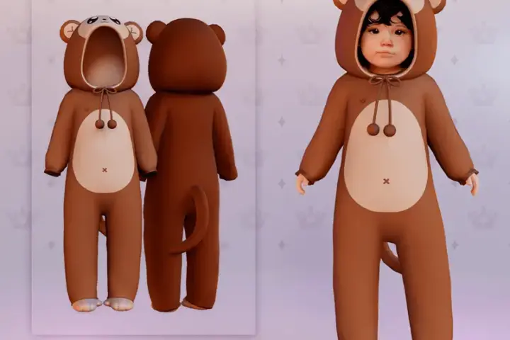 Kigurumi 100HMonkey Paçoca - Toddler