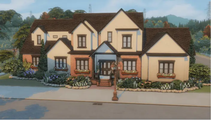 🏡 Double Brick Chalet | Move in Ready | Sims 4 Build