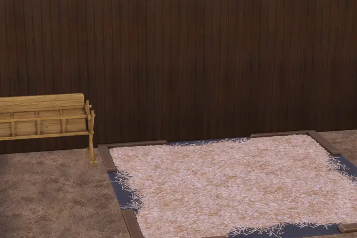 Horse Bed with Shavings