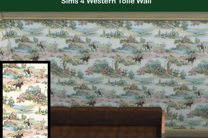Wall Western Toile Design
