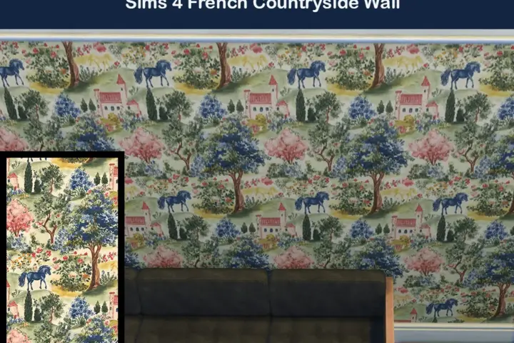French Country Landscape Wall