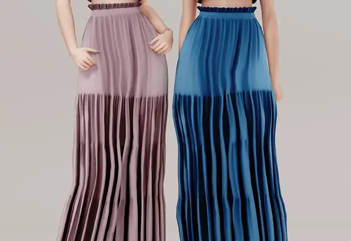 [cocomint] Shirred Maxi Dress