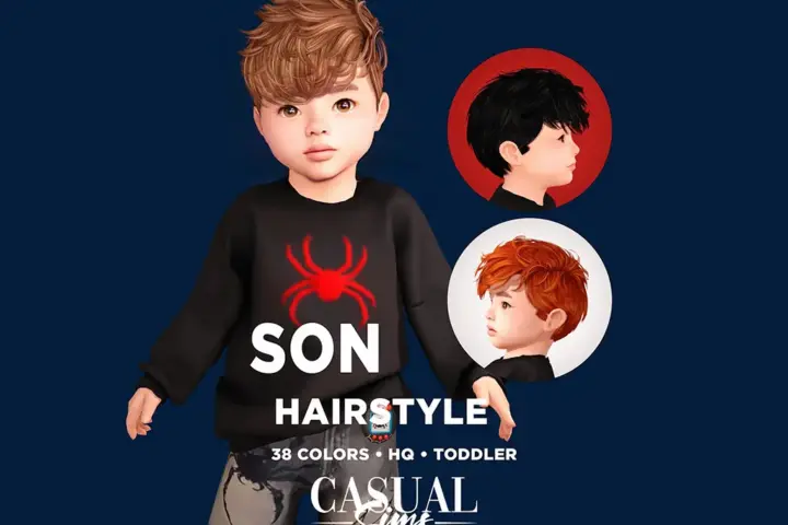 Casual Sims - Son Hairstyle Toddlers