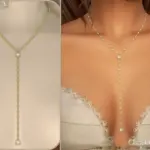 Venus Necklace Set - Mother-of-Pearl Pendant Lariat Layered Necklaces