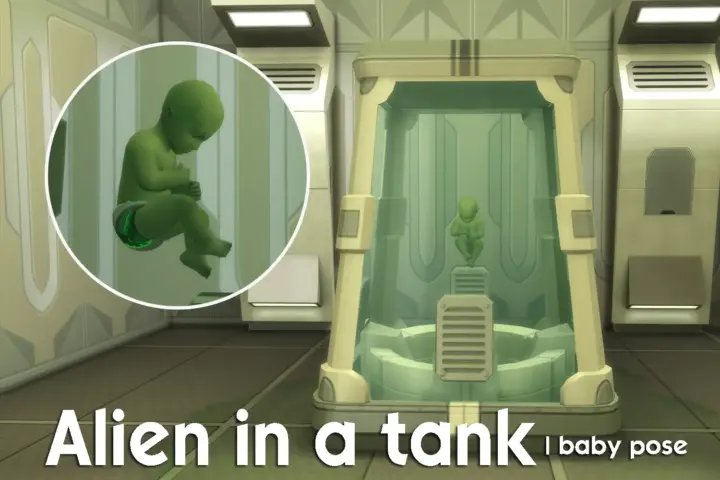 Alien in the tank | infant pose