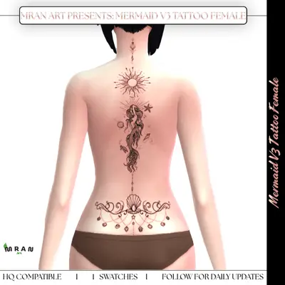 Mermaid V3 Tattoo Female