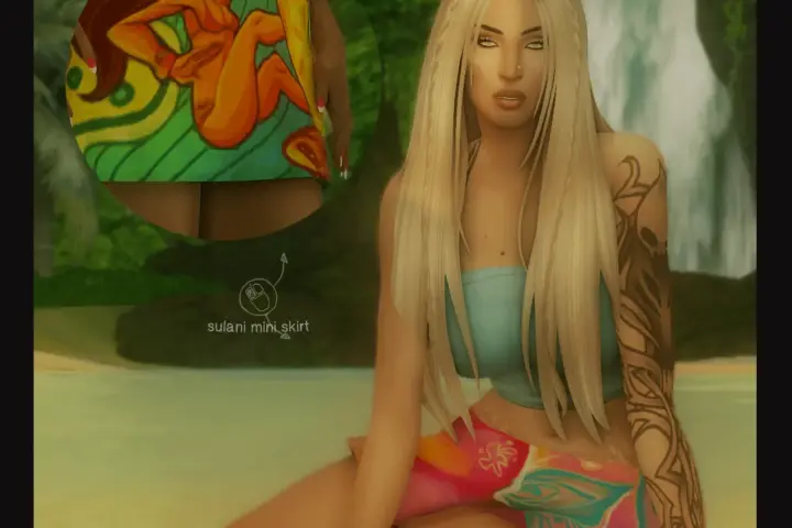 sulani mini skirt by honeymoonsimmer 🏝️