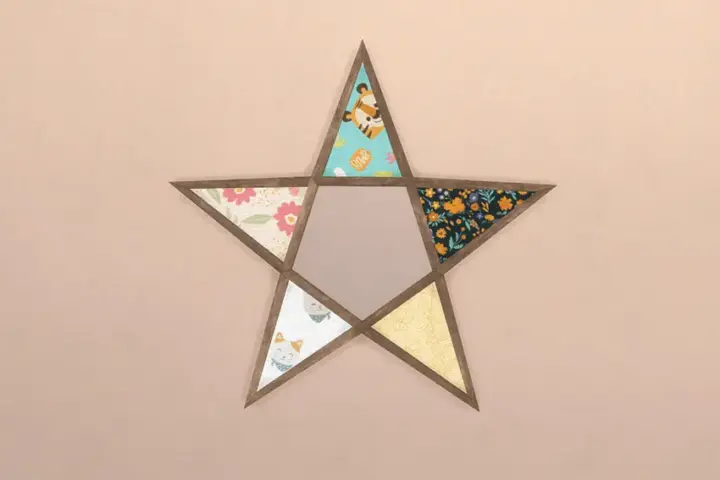 Patchwork Star Mirror