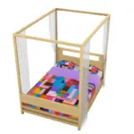 Color Story Canopy Bed