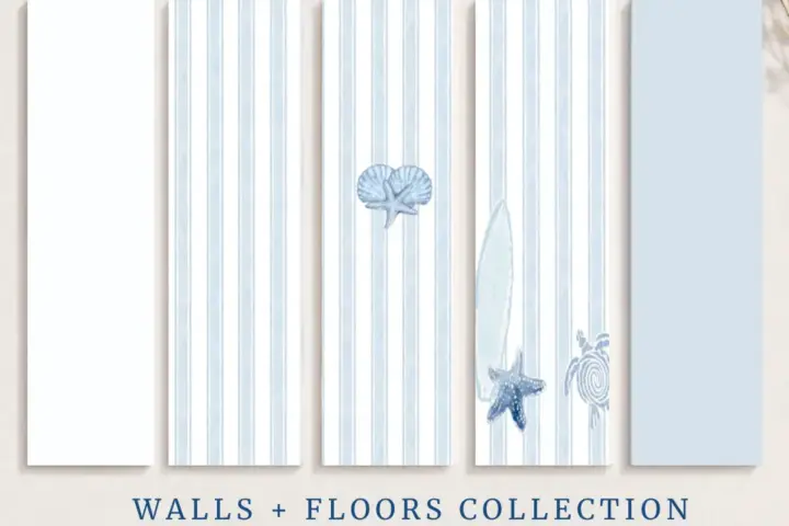 Coastal Escape - Walls + Floors