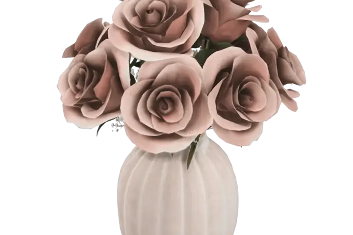 Rose bouquet in a vase